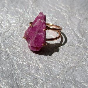 Ruby Copper Adjustable Ring-Rare jewelry Ring-Copper Healing jewelry